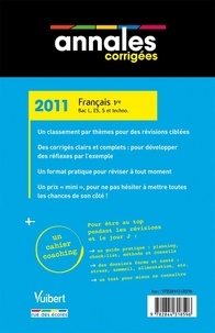 Français 1e Bac L, ES, S et techno  Edition 2011