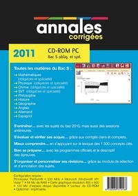 Annales corrigées Bac S. CD-ROM  Edition 2011