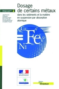  Quae - Dosage de certains métaux dans les sédiments et la matière en suspension par absorption atomique.