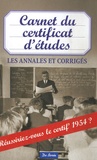 Marie-Paule Zierski - Carnet du certificat d'études.