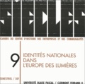 Daniel Martin - Siècles N° 9/1999 : Identités nationales dans l'Europe des Lumières.