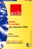  Collectif - Annales De La Banque D'Epreuves Ecrites Acces 2000.