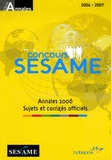Marie-Laure Vignaud - Concours SESAME - Annales, sujets et corrigés officiels.