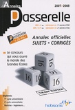 Hobsons - Annales Passerelle ESC - Concours 2007, sujets et corrigés.