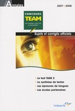  Hobsons - Annales TEAM concours 2007 - Sujets et corrigés officiels.