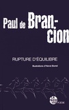 Paul de Brancion - Rupture d'équilibre.
