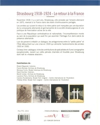 Strasbourg 1918-1924. Le retour à la France