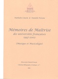 Danièle Pistone - Mémoires de Maîtrise des universités françaises 1997-2002.