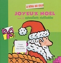 Fred Crayon - Joyeux Noel Avec 27 Autocollants Reutilisables.