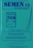 Marc Bonhomme - Semen N° 15 (2001-2) : Figures du discours et ambiguïté.