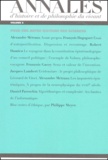  Collectif - Annales D'Histoire Et De Philosophie Du Vivant Volume 5 : Pour Une Autre Histoire Des Sciences.