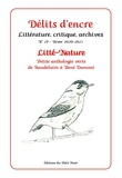 Gérard Cherbonnier - Délits d'encre N° 29, hiver 2020-2021 : Litté-Nature - Petite anthologie verte de Baudelaire à René Dumont.