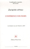 Jacques Attali - Conférence sur Marx.