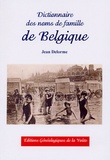Jean Delorme - Dictionnaire des noms de famille de Belgique.