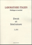  CAU MAURIZIO, MARCHE - Laboratoire italien N° 5-2004 : Droit et littérature.