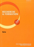 Françoise Lantheaume et Patrick Rayou - Recherche et formation N° 66-2011 : Varia.