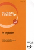 André Zeitler et Jérôme Guérin - Recherche et formation N° 70, 2012 : La construction de l'expérience.