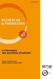 Brigitte Marin et Bernard Rey - Recherche et formation N° 71-2012 : La formation aux questions d'autorité.