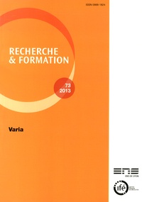 Jacques Samarut - Recherche et formation N° 73-2013 : Varia.