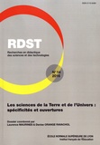 Laurence Maurines et Denise Orange-Ravachol - RDST N° 14-2016 : Les sciences de la Terre et de l'Univers : spécificités et ouvertures.
