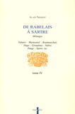 Alain Niderst - De Rabelais à Sartre - Tome 4.