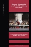 Jean-Marie Valentin - Hugo von Hofmannsthal et le Festival de Salzbourg (1917-1929) - Jedermann ; Le Grand Théâtre du monde de Salzbourg ; Notices pour un Xenodoxus.