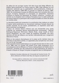 La diffusion et la réception du théâtre latino-américain en France de 1958 à 1986