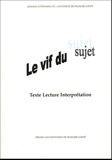 Andrée Chauvin-Vileno et Claude Condé - Le vif du sujet - Texte, lecture, interprétation.