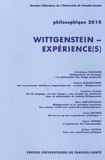 Christiane Chauviré et Valérie Aucouturier - Philosophique N° 862 : Wittgenstein - expérience(s).