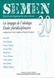 Céline Lambert et Philippe Schepens - Semen N° 30, novembre 2010 : Les langages de l'idéologie - Etudes pluridisciplinaires.