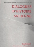 Antonio Gonzales - Dialogues d'histoire ancienne Supplément 7 : L'histoire de l'alimentation dans l'Antiquité - Bilan historiographique.