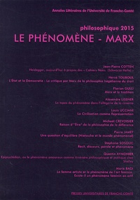 Louis Ucciani - Philosophique 2015 : Le phénomène - Marx.