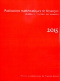 Christophe Delaunay - Publications mathématiques de Besançon 2015 : .