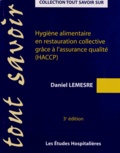 Daniel Lemesre - Hygiène alimentaire en restauration collective grâce à l'assurance qualité (HACCP).