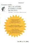  Académie d'agriculture France - Comptes rendus de l'Académie d'Agriculture de France Volume 88, N°8, 2002 : Concilier les agricultures du Nord et du Sud : les subventions à l'exportation sont-elles nécessaires à la PAC....