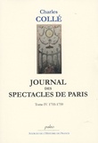 Charles Collé - Journal des spectacles de Paris - Tome 4 (1755-1759).