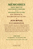  Bachaumont et Mathieu-François Pidansat de Mairobert - Mémoires secrets ou Journal d'un observateur - Tome 16 (1780 et Additions aux années 1762 à 1766).