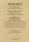  Bachaumont et François Mouffle d'Angerville - Mémoires secrets ou Journal d'un observateur - Tome 35, 18 avril-10 septembre 1787.