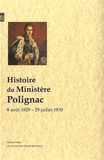  Paleo - Histoire du ministère Polignac - 8 août 1829-29 juillet 1830.