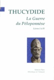  Thucydide - La Guerre du Péloponnèse - Tome 1, Livres I à IV.