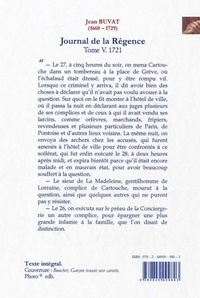 Journal de la Régence. Tome 5, Cartouche (1721)