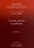 Franck Laffaille - Grands juristes et politistes.