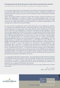 Comparaison du droit français et du droit roumain des sûretés