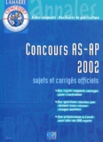  EDITIONS LAMARRE - Concours AS-AP 2002.