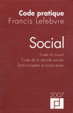  Francis Lefebvre - Social - Code du travail - Code de la sécurité sociale - Droit européen et autres textes.