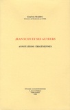 Goulven Madec - Jean Scot et ses auteurs - Annotations érigéennes.