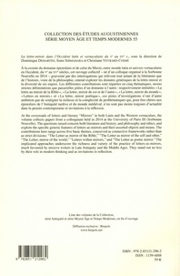 La lettre-miroir dans l'Occident latin et vernaculaire du Ve au XVe s.
