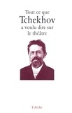 Anton Tchekhov - Tout ce que Tchekhov a voulu dire sur le théâtre.
