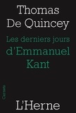 Thomas de Quincey - Les derniers jours d'Emmanuel Kant.