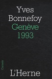 Yves Bonnefoy - Genève, 1993.